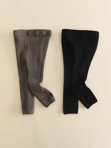 2pcs Solid Color Children's Tights, Soft And Comfortable, Infant & Toddler Pantyhose, Suitable For Daily Wear - Multicolor - View 8