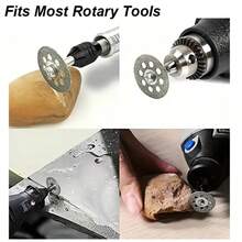 22mm Ventilated Diamond Cutting Wheel Set 3mm Arbor Slotted Cut Off Disc Mini Saw Blade Heat Dissipation For Rotary Tool Stone Glass Ceramic Tile Marble Wood Plastic - Diamond Cutting Disc Ventilated - View 10