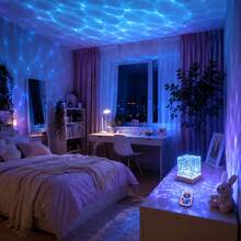 [Water Ripple Projector] 16 Color Water Wave Projector, USB Powered | Rotating Flame Effect With Remote Control, Underwater And Indoor Ambient Lighting, Suitable For Bedroom, Office, Bar Or Restaurant - Perfect Gift Idea, Night Light Projector - Dreamy Water Ripples - View 6
