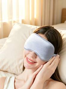 10/1pc Silk Texture Sleep Eye Mask, Elastic Travel Eye Mask With Light-Blocking Function, Pure Silk Material Sleep Eye Mask, Double-Layer Silk Filled Elastic Band Design, Suitable For Men And Women. Excellent Gift For Family Christmas Home Decor - Multiple Styles - View 3