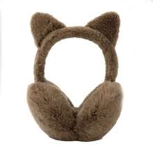 1pc Girls Bow Heart Plush Warm Ear Muffs - Multicolor - View 10