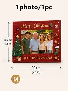 Bingkai Foto Natal Kustom, Dekorasi Meja Kayu yang Dipersonalisasi, Ornamen Meja Liburan Bergaya Pedesaan, Kenang-kenangan Foto Kustom, Dekorasi Bingkai Foto Liburan dengan Teks yang Dapat Disesuaikan, Hadiah Natal untuk Keluarga, Hadiah Ulang Tahun, Hadiah Terbaik untuk Ibu, Ayah, Istri - MultiWarna - View 11