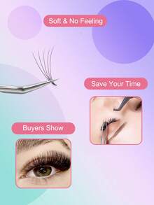 ARTSTAR 5D/6D/8D Pointy Base Short Stem Premade Russian Volume Fans Faux Mink Premade Eyelash Extensions Makeup Cilios - C - View 8