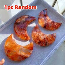 1pc Beautiful Fire Quartz Palm Stone Is An Ideal Interior Decorative Stone, Affordable And A Perfect Gift For Friends And Family. - Multicolor - View 13