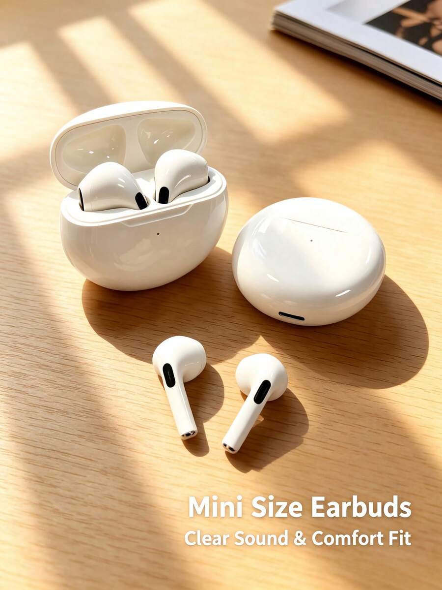 TWS Wireless Bluetooth Earbuds In-Ear With Microphone, Smart Touch Control, Noise Cancellation, Low Latency, 180mAh Battery Capacity, Ergonomic Design, Fast Auto Pairing, Compatible With Android And IOS, Suitable For Music, Office, Calls, Fitness, Travel - View 1
