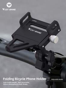 WEST BIKING Folding Bike Dedicated Phone Mount Rust Resistant And Durable Aluminum Alloy 360° Rotatable And Anti Slip Phone Holder - Multicolor - View 9