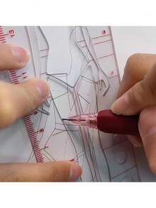 Fashion Tech Human Body Template Ruler - Skill Competition Edition - Multicolor - View 3