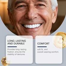 Dental Aesthetic Fixed Adhesive, Natural And Secure Denture Bonding, Fits Gums, Beautiful And Comfortable Teeth, Easy Chewing, Confident Smile - Multicolor - View 4