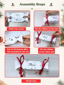Kotak Kardus Permen Natal yang Dapat Disesuaikan dengan Foto yang Diunggah, Kotak Permen Natal yang Dipersonalisasi, dan Dilengkapi dengan Tali Merah. Kotak-kotak ini Cocok untuk Penataan Meja Natal, Dekorasi Pesta Liburan, dan Juga Menjadi Hadiah Natal yang Menyenangkan untuk Teman-teman. - MultiWarna - View 4
