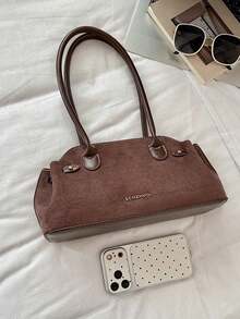 Retro Artistic Style Elegant Versatile Textured Shoulder Bag, Niche Design, Fashionable And Personalized Handbag, Suitable For Commuting And Dating. - Coffee - View 11