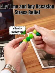 Finger Exerciser, Silicone Shell, Suitable For Adults, Relieves Hand Restlessness And Anxiety, Perfect Christmas Gift For Women And Men. Fun Exerciser, Also Great Hand Massage Gift For Adults On Thanksgiving, Birthday And Christmas Occasions. - Multicolor - View 3