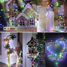 Colorful Firecracker Shaped String Lights With Silver Wire, Available In 100, 200, 300 Lights, Equipped With Convenient Wireless Remote Control, Supports Brightness Adjustment, Built-In 8 Vibrant Light Modes, Thin Invisible Silver Wire, Can Be Freely Wrapped And Shaped, Won't Look Cluttered After Installation, Easy Installation Without Wiring, Suitable For Indoor And Outdoor Scenes - Battery-powered Firecracker Lights - View 5