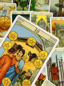 1 BoxNew Vision Tarot,78 Cards,Luxury Gift Box,Attached Guide,Reverse Perspective Divination Deck,For Beginners, Collectors, Or As A Gift - Multicolor - View 9