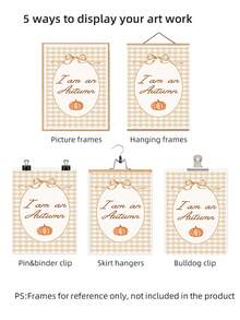 1 buah Hiasan Dinding Dapur Tanpa Bingkai Motif Kotak-kotak Musim Gugur yang Nyaman, Dekorasi Kamar Tidur Asrama, Poster Unik untuk Kembali ke Sekolah, Perlengkapan Asrama - kotak-kotak - View 8