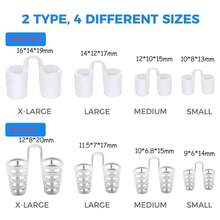 8pcs/Set Anti-Snoring Device Sleep And Anti-Snoring Aid Nose Clips For Men And Women - 8-piece Set - View 4