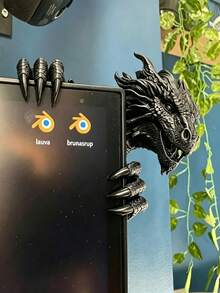 1 món trang trí màn hình sinh vật giả tưởng bằng nhựa phong cách Gothic, phù hợp trang trí cạnh màn hình máy tính và bàn làm việc, decor kệ sách phòng làm việc tại nhà, quà tặng độc đáo cho Giáng Sinh và Lễ Phục Sinh, phù hợp làm đồ thủ công cho nhà và màn hình máy tính - Nhiều mẫu - Xem 3
