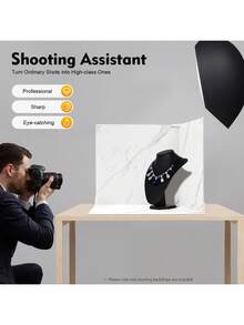 Fotokulissen,3PCS Fotokulissen Bretter,Marmor und weißer Hintergrund,Fotoshooting,Modern,für Fotoshooting Studio,Food Fotografie - 3 Stk. - Übersicht 1