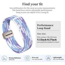 Magnetic Nylon Watch Band, Compatible With Air, Breathable Replaceable Strap, With Plastic Buckle, Adjustable Performance Loop, Suitable For Screenless Fitness Tracker - Air - View 2