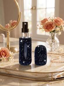 3/2/1pc Luxury Rhinestone Perfume Refillable Bottles (5ml) | Portable Sparkling Travel Spray Bottles | Vacuum Press Fine Mist Sample Dispenser For Women | Elegant Cosmetic Storage - Multicolor - View 15