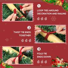 12 Pcs 20 Inches Christmas Garland Ties Christmas Decorative Twist Ties For Banister Reusable And Flexible Twist For Xmas Home Decorations Holiday Craft Wrapping - Multicolor - View 10