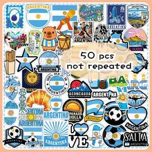 50pcs Argentina National Map Landmark Mate Tea Specialty Food Creative Landscape Decorative Glass Stationery Stickers - Multicolor - View 11