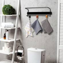 1/3/6/12pcs Leather Towel Clips With Rings For Kitchen Towel Rack, Hanging Utensil Towel Clips, Suitable For Kitchen, Bathroom, Oven Handle, Dishwasher Cabinet, Stove Bar Or Rack, 6 Colors - Multicolor - View 6