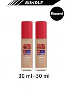 Rimmel [Bundle] Lasting Finish 35 Hour Foundation 200 Soft Beige 30 Ml X 2 - 200 Soft Beige - View 1