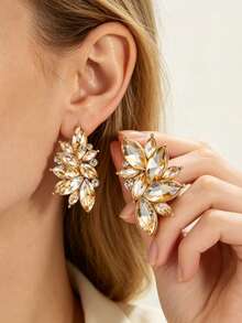 1 Pair Fashionable Personalized Elegant Earrings, Suitable For Women's Daily Commute - Champagne - View 10