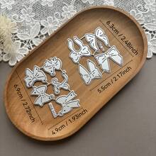 1pc Mini Bow Metal Cutting Die - Suitable For Scrapbooking Embossing, Durable Handmade Craft Tool, DIY Handmade Greeting Cards, Envelopes, Journals And Photo Album Decoration Materials - Bow - View 10
