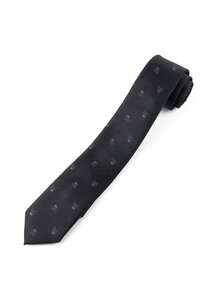 ZLQ&GOU 1 PC Dual-Color Optional Pirate Element Jacquard Pattern Tie, Punk Theme Halloween Party Men's Personalized Outfit Decorative Tie - Multicolor - View 3