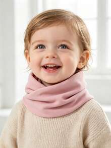 1pc Kids Solid Color Neck Warmer & Toddler Neck Warmer, Children's Scarf, Soft Winter Protective Ski Neck Gaiter, Suitable For Boys And Girls In Cold Weather - Crossover - View 4