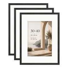 Mosearon 3pcs/1pc Solid Wood Photo Frame - A3, A4, 30x40CM, Multiple Sizes. Home Decor Photo Frame - Can Be Hung On Wall Or Placed On Table. Perfect For Portraits, Landscape Photos And Birthday Photos. Great Gift For Friends. - Solid Wood Photo Frame - View 32