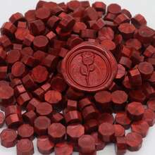 100pcs/Pack Vintage Metallic Color Wax Beads, Suitable For Wax Seal Stamps, Perfect For Wedding Invitations And Envelope Sealing, Back To School Season - Multiple Styles - View 5