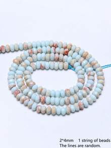 Natural Amethyst Amazonite Stone Beads 4x2mm Faceted Flat Round Rondelle Shape Diy Beads For Jewelry Making Bracelet Necklace Keychain Making Supplies - Multicolor - View 9