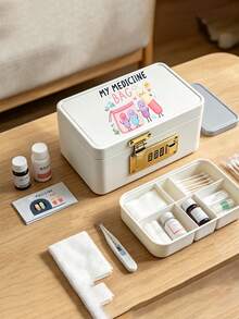 Portable Travel Pill Box Set, Printed With Pill Pattern, Portable First Aid Kit, Outdoor Travel Pill Box, Suitable For Storing Cold Medicine, Vitamins, Earrings, Fish Oil Capsules, Daily, Halloween, Christmas Gifts, Empty Box Only - Multicolor - View 6
