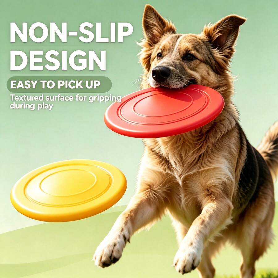Durable Dog , Outdoor Interactive Training Pet Toy, Durable Suitable For Dogs To Play, Relieve Boredom Dog Chew Toy, Suitable For Puppies And Adult Dogs, Lightweight And Soft Dog , Suitable For Backyard, Beach, Park Games - Multicolor - View 1