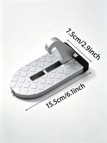 1pc Car Door Aluminum Alloy Foot Pedal With Built-In Window Breaker, Multi-Functional Anti-Slip Climbing Step, Can Be Clipped To Car Door To Assist Climbing Onto Roof, Universal Fit For Most Car Models, Dual Practical Functions Of Car Window Breaking And Roof Climbing - A - View 10