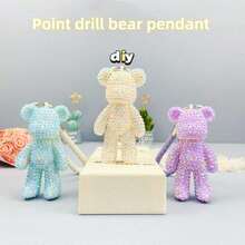 1 Set DIY Diamond Keychain Pendant, Fun Handmade Craft, Suitable As Plush Sock Souvenir For Birthday, Graduation, Valentine's Day And Christmas - One Size Fits All - View 4