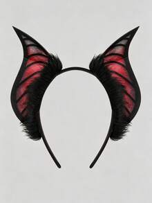 1pc New Realistic Bat Ear Headband Halloween Cosplay Party Costume Headpiece Accessory - Multicolor - View 4