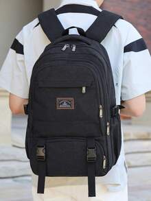 多隔層大學風尼龍男士後背包，可容納 15.6 吋筆電，多口袋輕量大容量旅行通勤日用包，多功能書包，適合學生、國中生、高中生、護理師、教師、商務人士，適用旅遊度假、出差、日常通勤、購物、辦公、約會、登山、訓練、工作，生日禮物、節日禮物 - 彩色 - 查看 8