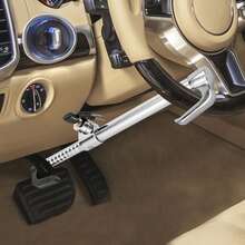 Virellio Universally Adjustable Steering Wheel Lock, Anti-Theft Steering Wheel And Pedal Lock With 3 Keys - A - View 10