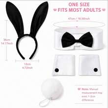 Ladies Halloween Rabbit Dress Up Accessory Set, Cute Style, Suitable For Role Playing, Halloween, Makeup Ball, Stage Performance, Easter, Carnival - Multicolor - View 8