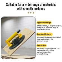 2Pcs 8 Inch Glass Suction Cup Heavy Duty Vacuum Lifter Max Load 250KG For Glass Marble Tile Granite Window Handling - Multicolor - View 4