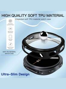 3 Packs Soft Electroplated Case With Screen Protector Full Coverage Bumper Shell Cover Compatible With Samsung Galaxy Watch Case 8/9 40mm 44mm TPU Ultra-Thin Cover Shockproof Anti-Scratch Anti-Collision Screen Protector Galaxy Watch 8 9 Protective Case Classic 44mm 40mm Sports Accessories Watch 9 Watch 8 Men Women - Full-coverage Case - View 5