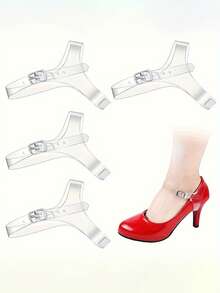 Detachable High Heel Straps With Adjustable Buckle To Prevent Slipping, Transparent Invisible Shoe Decor, Suitable For Professionals, Minimalist Shoe Straps, Suitable For Walking Or Dancing, Suitable For Women's High Heels, Women's Non-Slip High Heels - Multicolor - View 9