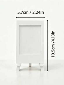White Mini Photo Easel Frame, Reusable Desktop Photo Display Stand, Multi-Scene Decorative Photo Holder, Aesthetic Birthday Anniversary Holiday Gift, Suitable For Friends Classmates Home Office Desktop Decoration - Multicolor - View 9