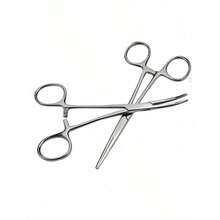 Multi Function Hemostatic Forceps With Lock, Straight Curved Tip, Fishing Hook Extractor Tool, Pet Ear Hair Pulling Pliers For Dogs Cats, Cupping Jar Clamp - Multi-color - View 1