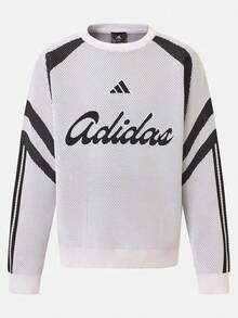 Adidas Men's M TIRO CREW Q4 Knit Pullover Sweatshirt KF4816 - Black and White - View 1