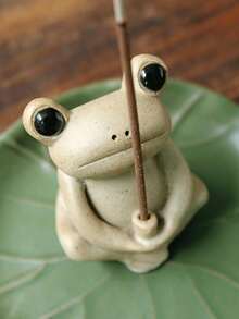 Resin Frog Incense Holder, Meditation Aromatherapy Accessory, Desktop Decor, Suitable For Yoga, Spa, Bedroom, Living Room, Desktop Fragrance Home Interior Decoration Gift - Frog Incense Holder - View 6