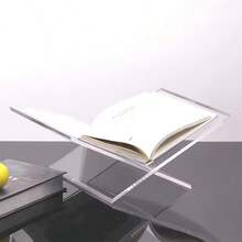 Acrylic Open Bookshelf, Perfect For Displaying Textbooks, Cookbooks And Magazines, Multi-Functional Desktop Storage Organizer, Ideal For Home, Office, Study And Workplace Use, Space-Saving Design Enhances Interior Aesthetics And Decoration - Multi-color - View 1